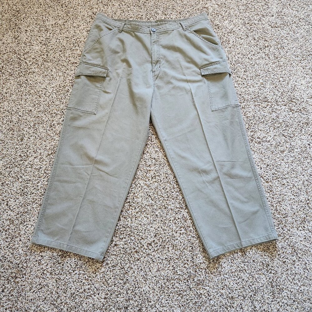 Vintage Polo Jeans Co Ralph Lauren Cargo Pants Mens 40X28 Gray Utility Y2K